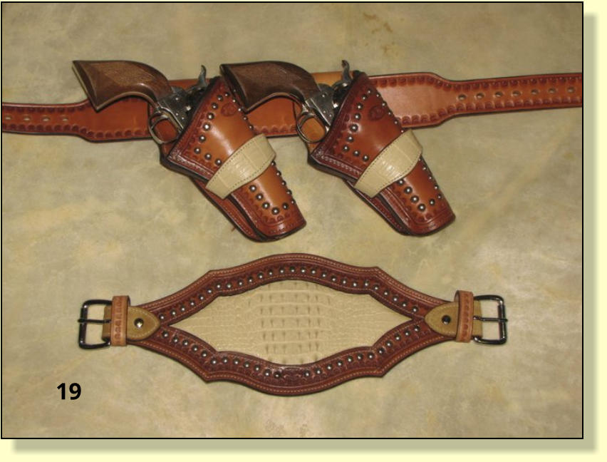 Mounted shooting holster sale